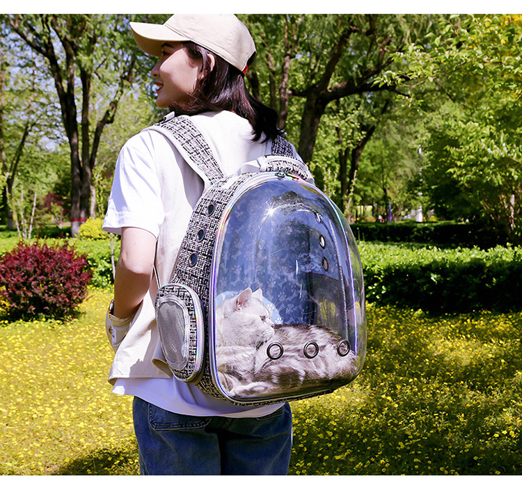 Breathable cat carry-on pet backpack